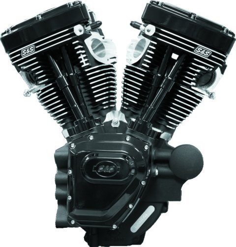 S&S Cycle 99-06 BT T124 Black Edition Longblock Engine - 585 GE Cams