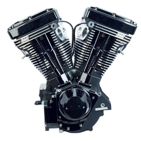 S&S Cycle 84-99 BT V111 Black Edition Longblock Engine - 585 Cams