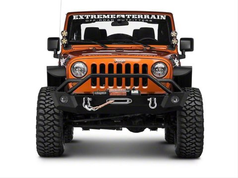 Rugged Ridge 07-18 Jeep Wrangler JK Textured Black Round A-Pillar LED Light Mount Kit