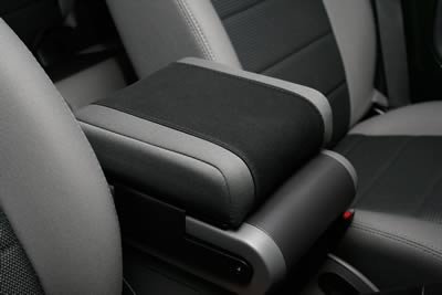 Rugged Ridge Center Console CoverNeopreneBlack w/ Gray 07-10 Jeep Wrangler JK