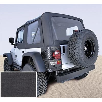 Rugged Ridge S-Top Door Skins Black Clear Windows 97-02 Jeep Wrangler TJ