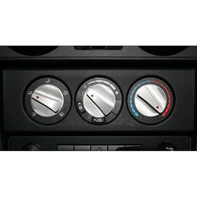 Rugged Ridge Alum Climate Control Knob Set Red 07-10 Jeep Wrangler JK