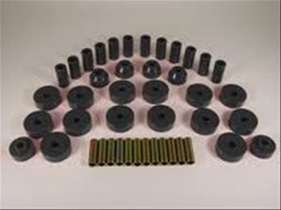 Rugged Ridge Total Bushing Kit Black 55-75 Jeep CJ5 and CJ7