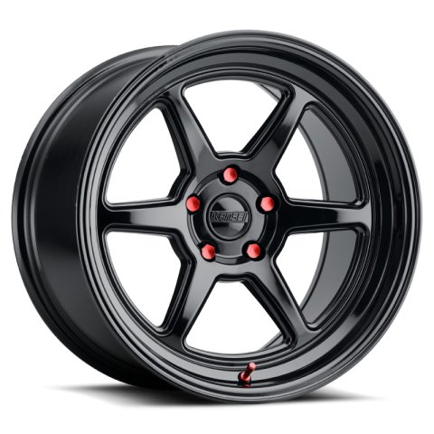 Kansei K14B Roku 18x9.5in / 5x110 BP / 22mm Offset / 73.1mm Bore - Gloss Black Wheel