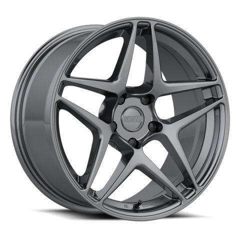 Kansei K15G Astro 18x9.5in / 5x120 BP / 35mm Offset / 72.56mm Bore - Gunmetal Wheel