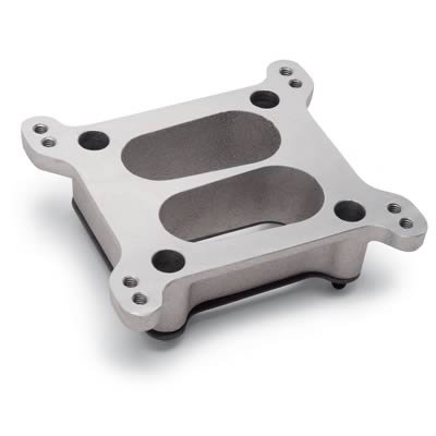 Edelbrock Carb Adapter Allows Rochester 4 Jet to Square-Bore Fit