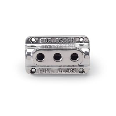Edelbrock Fuel Block Triple Polished