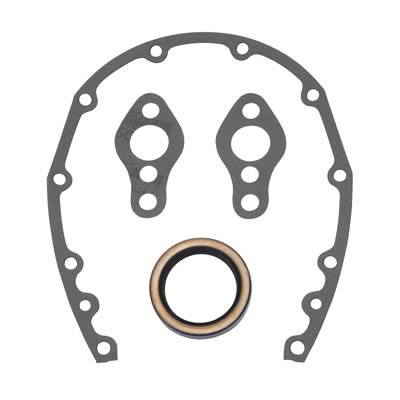 Edelbrock SBC Timing Cover Gasket And Oil Seal Kit