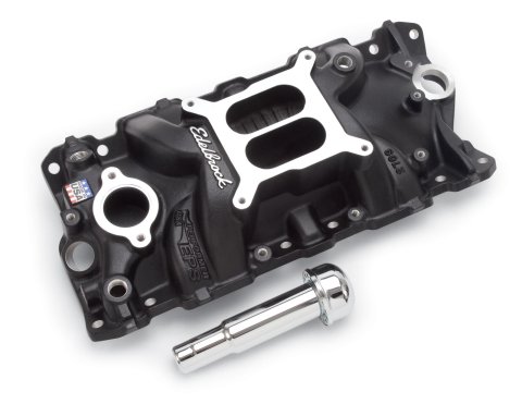 Edelbrock Intake Manifold Perf Eps SBC w/ Oil Fill Tube and Breather Black