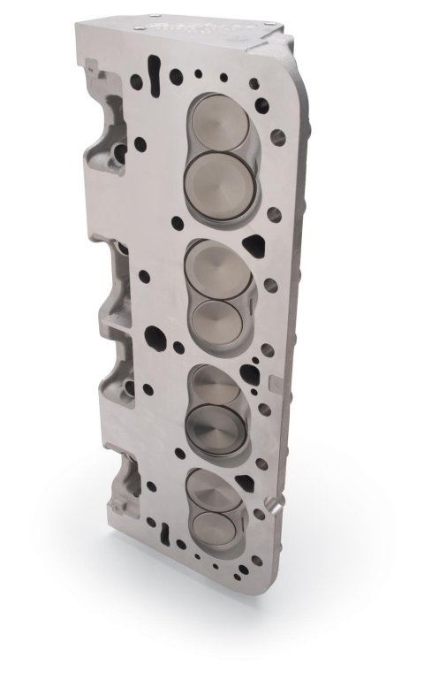 Edelbrock Cylinder Head SBC Performer RPM 64cc Straight Spark Plug for