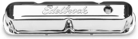Edelbrock Valve Cover Signature Series Chrysler 1965-1991 318-340-360 CI V8 Chrome