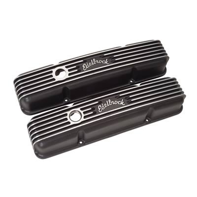 Edelbrock Valve Cover Classic Series Chevrolet 1959-1986 262-400 CI V8 Black