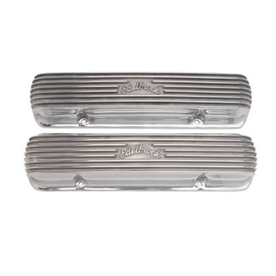 Edelbrock Valve Cover Classic Series Pontiac 1962-1979 301-455 CI V8 Polshed