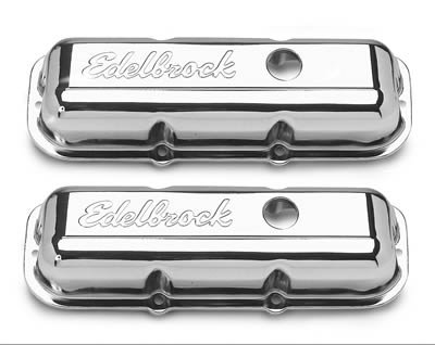 Edelbrock Valve Cover Signature Series Chevrolet 1982-1993 2 8L 60 V6 Chrome