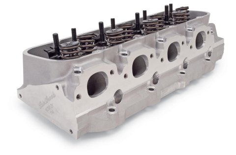Edelbrock Cyl Head BBC Victor Jr 24 Deg Rect Port 300cc 106cc Combustion Chamber