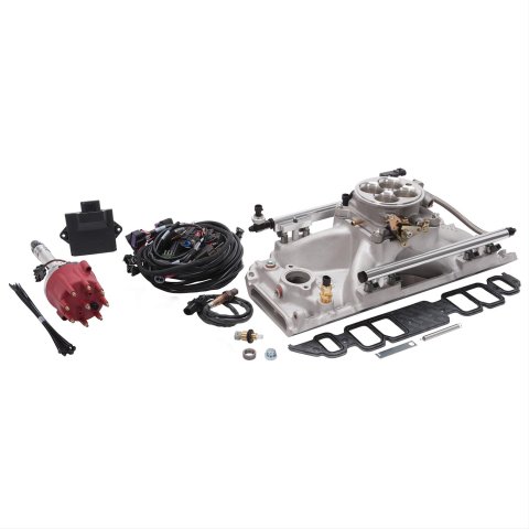 Edelbrock Pro Flo 4 EFI System Seq Port BBC Rect Port 625 Max HP 35lb/hr Satin Finish