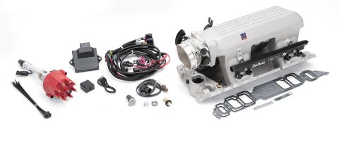 Edelbrock Pro Flo 4 XT EFI System Seq Port BBC Rect Port Std Deck 775 Max HP 60lb/hr Satin Finish