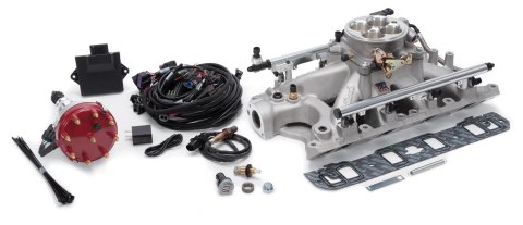 Edelbrock Pro Flo 4 EFI System Seq Port Ford Super Victor 8.2 302-347 625 HP 35lb/hr Satin Finish