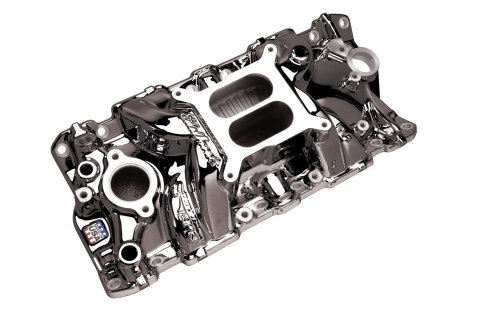 Edelbrock Chevy Small Block Performer RPM AIR-Gap Intake Manifold Black Plasma Finish