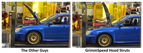 GrimmSpeed 02-07 Subaru Inpreza/WRX/STi Hood Struts