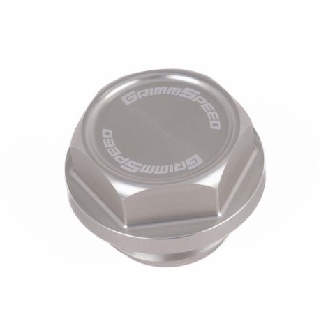 GrimmSpeed 89-22 Subaru All Models Bolt Oil Caps - Silver