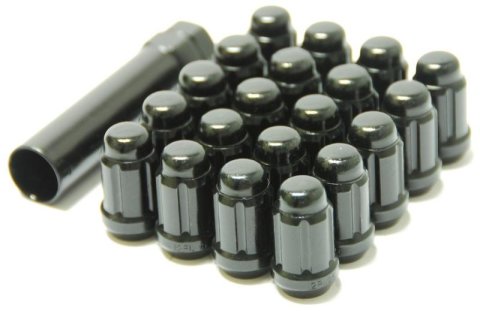 Wheel Mate Muteki Closed End Lug Nuts - Deep Black 12x1.25