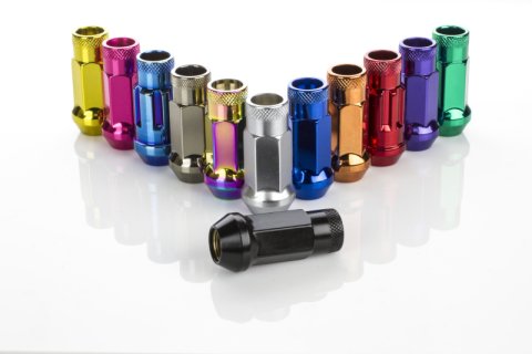 Wheel Mate Muteki SR48 Open End Lug Nuts - Orange 12x1.50 48mm **SPECIAL ORDER - MIN ORDER 60 SETS**