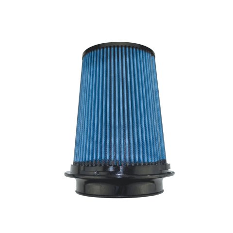Injen SuperNano-Web Air Filter 5in Flange ID 7in Base/ 7.9in Height/ 5in Top/ Filter Monitor Nipple
