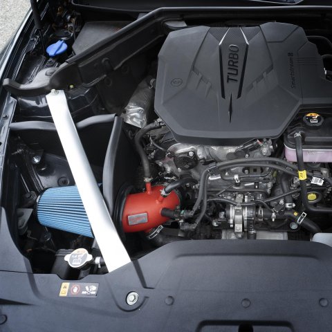 Injen 22-23 Kia Stinger 2.5L Turbo L4 Wrinkle Black Short Ram Tuned Intake System