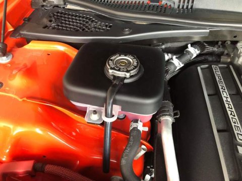 JLT 15-19 Dodge Hellcat Black Textured Intercooler Tank Cover