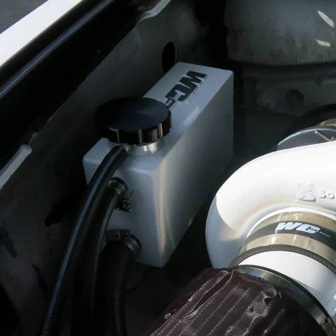 Wehrli 07.5-10 Chevrolet 6.6L LMM Duramax Twin Turbo Style Coolant Tank Kit - Gloss Black