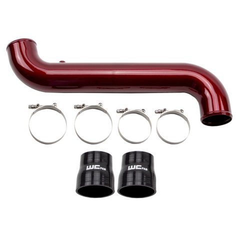 Wehrli 11-16 Duramax LML Passenger Side 3.5 in. Intercooler Pipe - WCFab Grey