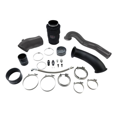Wehrli 2004.5-07 Cummins 5.9L S400 High Mount Turbo 2nd Gen Swap Kit - Cat Yellow