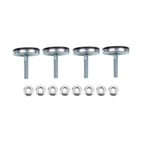 Wehrli Modular Steel Work Bench Leveling Feet Kit, for 4 legs