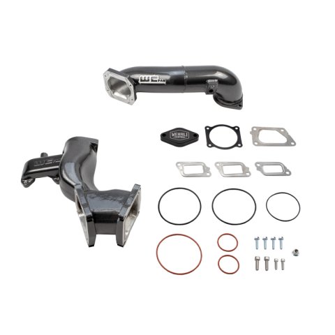Wehrli 11-16 Chevrolet 6.6L LML Duramax High Flow Y-Bridge Kit - Candy Red