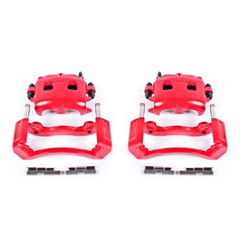 Power Stop 02-05 Dodge Ram 1500 Front Red Calipers w/Brackets - Pair