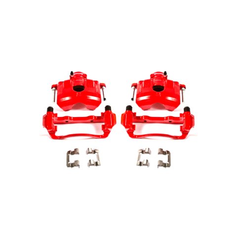 Power Stop 08-11 Ford Focus Front Red Calipers w/Brackets - Pair