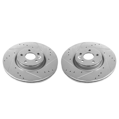 Power Stop 12-18 Volvo S60 Front Evolution Drilled & Slotted Rotors - Pair