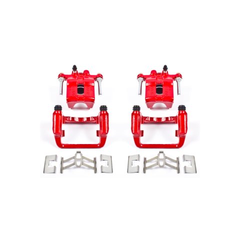 Power Stop 99-04 Acura RL Rear Red Calipers w/Brackets - Pair