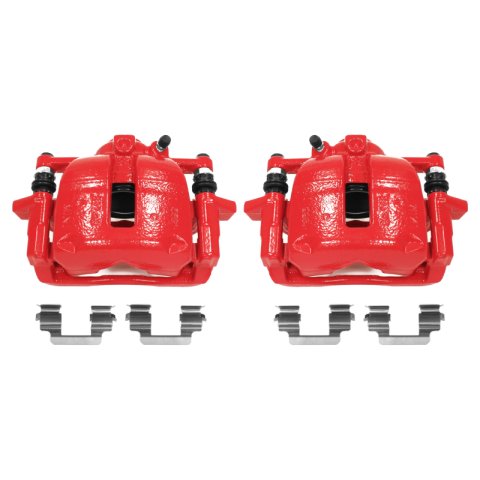 Power Stop 07-16 Mini Cooper Front Red Calipers w/Brackets - Pair