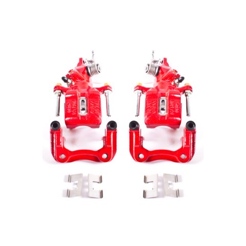 Power Stop 04-08 Acura TSX Rear Red Calipers w/Brackets - Pair