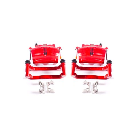 Power Stop 08-16 Buick Enclave Front Red Calipers w/Brackets - Pair