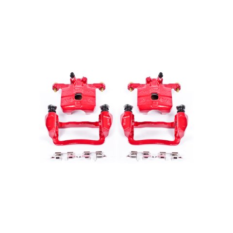 Power Stop 05-06 Saab 9-2X Rear Red Calipers w/Brackets - Pair