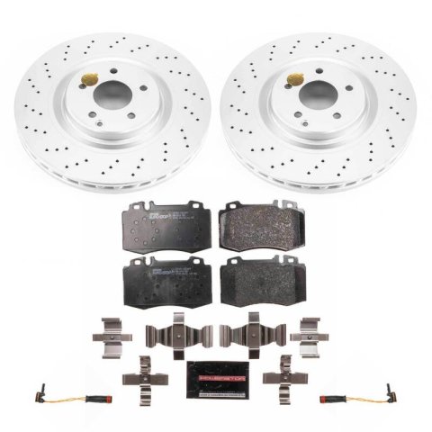 Power Stop 02-04 Mercedes-Benz C32 AMG Front Euro-Stop Brake Kit