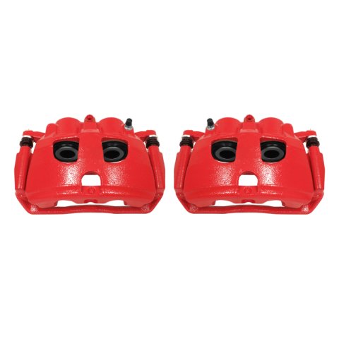 Power Stop 09-10 Dodge Ram 2500 Rear Red Calipers w/Brackets - Pair