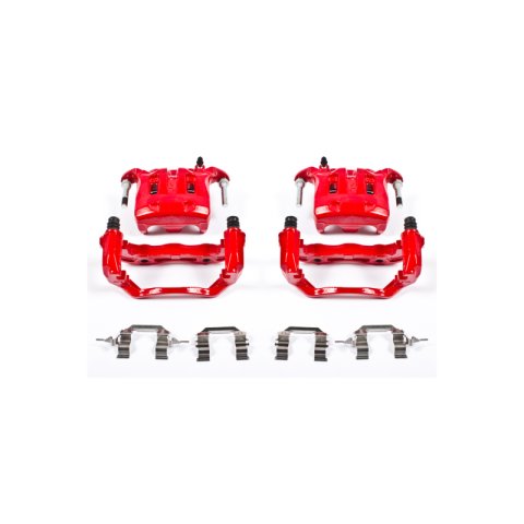Power Stop 03-04 Infiniti M45 Front Red Calipers w/Brackets - Pair