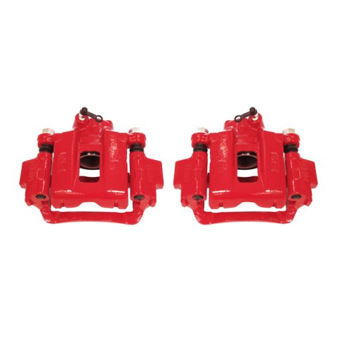 Power Stop 03-09 Toyota 4Runner Rear Red Calipers w/Brackets - Pair