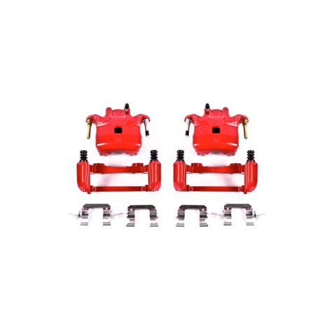 Power Stop 03-05 Infiniti G35 Front Red Calipers w/Brackets - Pair