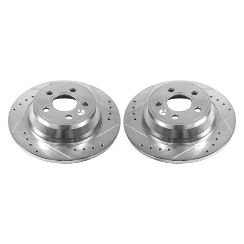 Power Stop 07-11 Volvo S80 Rear Evolution Drilled & Slotted Rotors - Pair