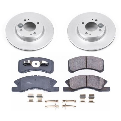 Power Stop 17-18 Mitsubishi Mirage Front Z17 Evolution Geomet Coated Brake Kit